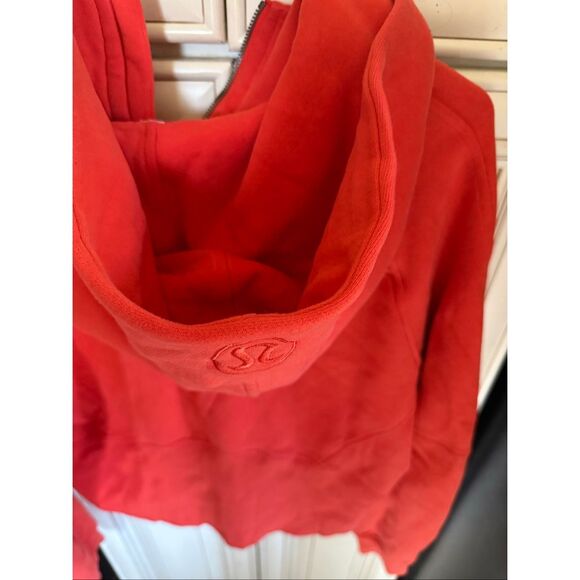 Lululemon Women's Scuba Half Zip Oversized Hoodie Orange Size M/L - Picture 4 of 9